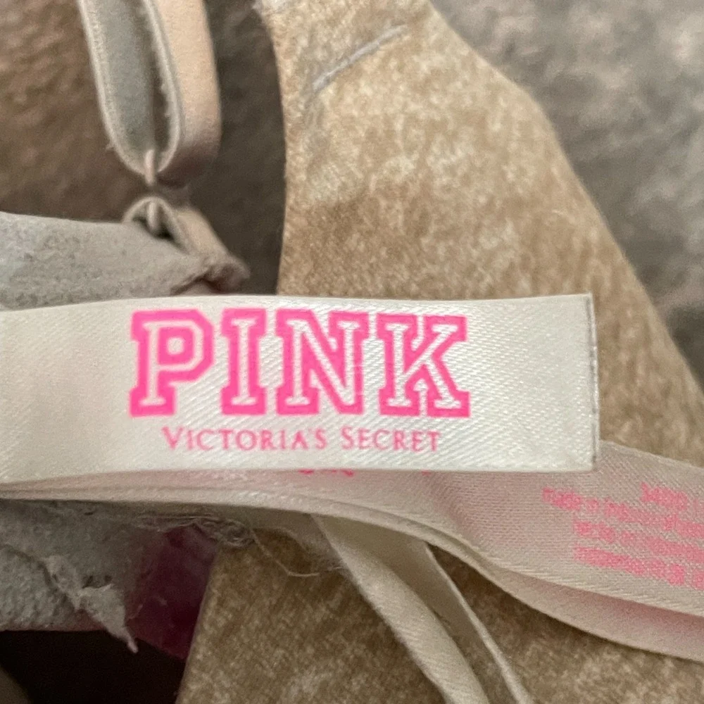 Pink Victoria Secret Women Nude Wear Everywhere Underwire T Shirt Bra 34DD